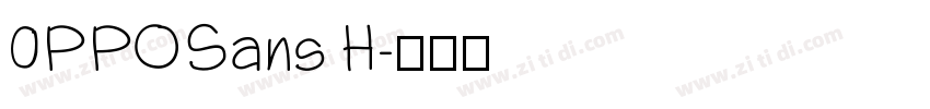 0PPOSans H字体转换